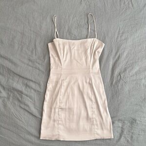 Sunday Best Shimmer Satin Dress